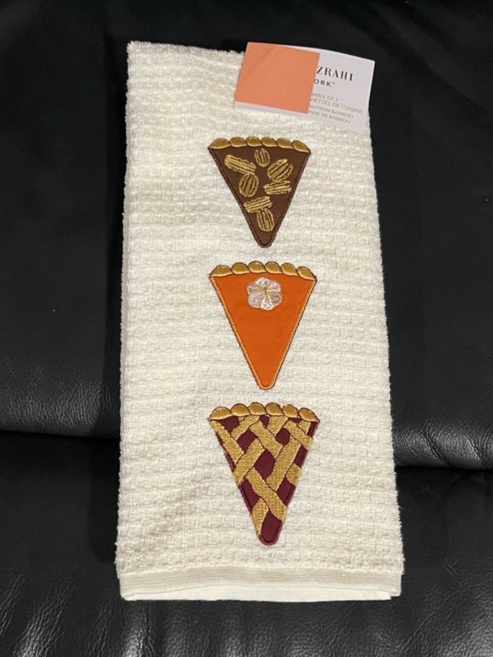 Thanksgiving ISAAC MIZRAHI NEW YORK Pie Kitchen Towels, Set of 2
